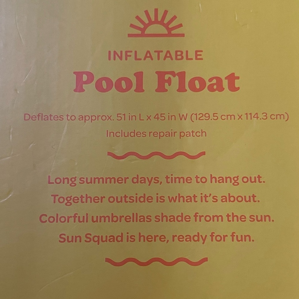 Sun Squad-Inflatable Pool Float - Picture 5 of 7